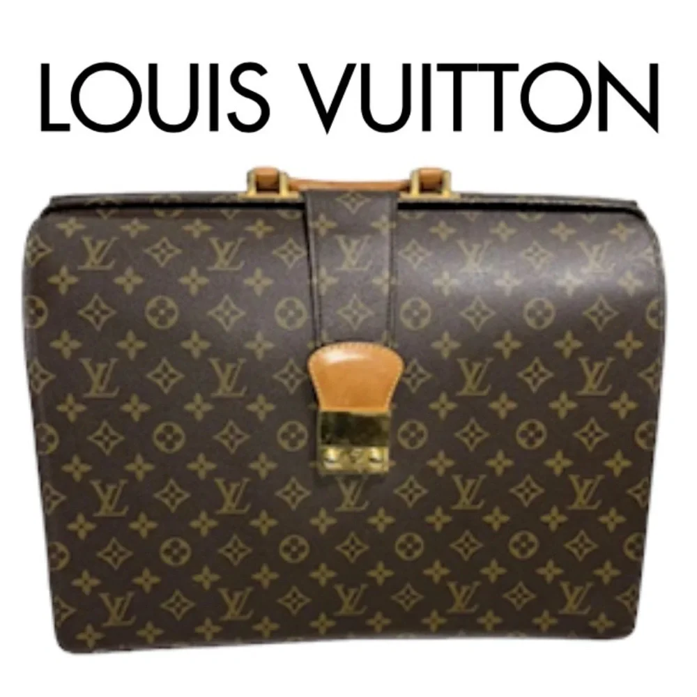 Louis Vuitton Fermoir Serviette Business Briefcase With Key & Box in EUC 💼